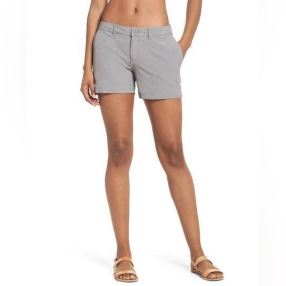 Patagonia Pants - Patagonia Women Happy Hike Stretch Outdoors Camping Athletic Grey Shorts Size 10
